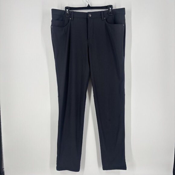 Lululemon ABC Pants Mens Size 36 Athletic Dark Gray Chino Golf 5 Pocket - Picture 1 of 12